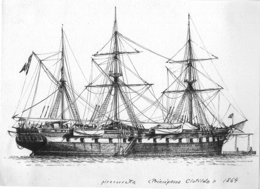 1864 - Pirocorvetta 'Principessa Clotilde'